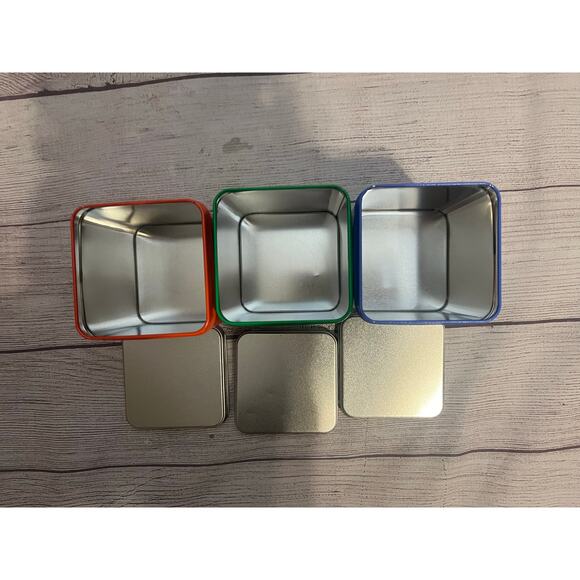 Swiss Miss Hot Cocoa Mix Empty Holiday Tins Set of 3 Hedgehog Design - Picture 4 of 4